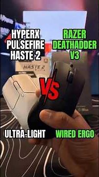 My New Razer DeathAdder V3 vs HyperX Pulsefire Haste 2 🖱️ Who Wins?😼 #razergaming