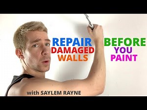 How to repair damaged walls before you paint them