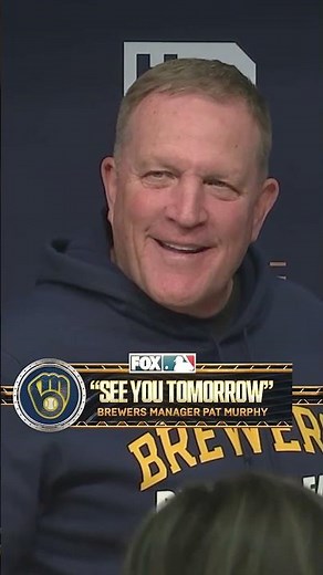 Pat Murphy is CONFIDENT the Brewers force a game 5 #brewers #mlb #baseball