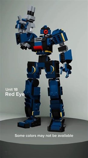 Lego Mech | Red Eye - Unit 1B 🔫 #legomech #3dart #legomoc