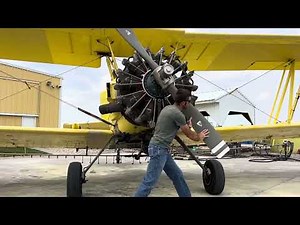 1978 Ag Cat 164a Start Up. Pratt & Whitney R1340.