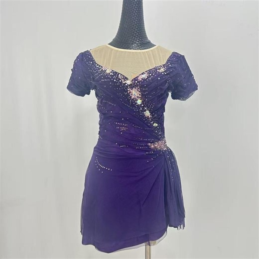Purple Ice Dress Figure Skating Wear Custom Women Ice Clothes - Etsy
