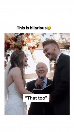 This is the kind of vows we all need🤣 @weddingideas.iv #funnywedding #wedding #weddingday #fun #funnyweddingvideo | ModernWedding