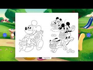 Mickey Mouse Coloring Book | Mickey, Minnie, Donald & Goofy Coloring for Kids | MuazArts