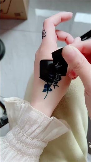 Beautiful Rose Hand Tattoo Reveal 🌹✨ #Shorts