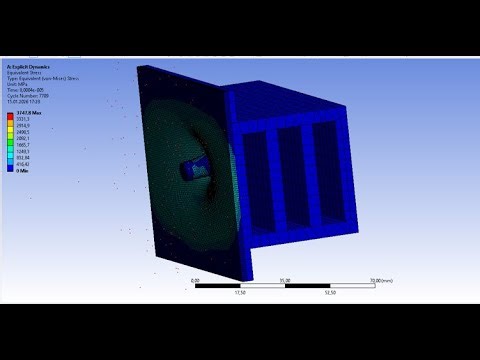 ANSYS Explicit Dynamics Simulation: 7.62mm Bullet Impact on 2mm Steel Armor