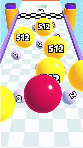 2048 Balls Infinity Number 1024m All Levels #57 Gameplay android ios #shorts #ballgame #ballrun2048