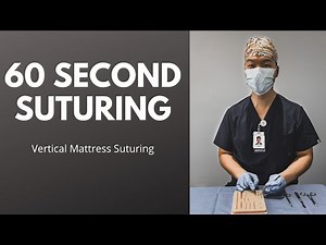 How to Do a Vertical Mattress Suture | Suture Like a Surgeon in 60 Seconds ASMR