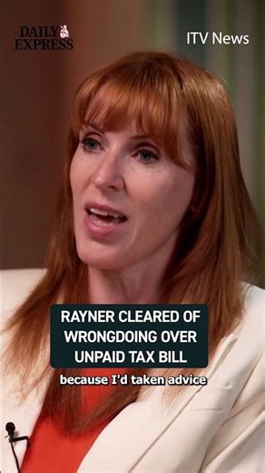 Angela Rayner revealed that she has been cleared of deliberate wrongdoing by HMRC 🔴