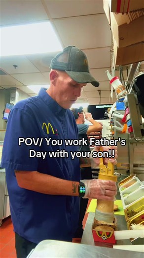 Happy Father's Day to all the hard working fathers out there!!#mcdonalds #work #manger #fathersday #fyp