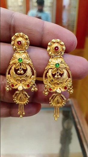 gold earrings designs bridal