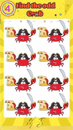 find the odd one out | Crab 🦀 #shorts #youtubeshorts #like#share#subscribe