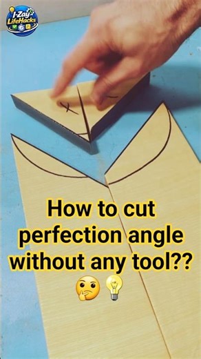 The Perfect Angle Cut Trick You Need in Woodworking #lifehacks #dailyhacks #woodworking #shorts #yt