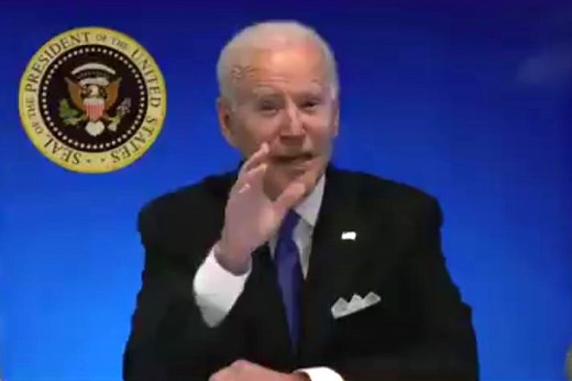 Biden's live feed CUT OFF by White House staff as he offers to take questions