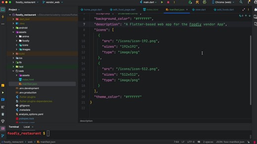 Flutter Web App正确的编译发