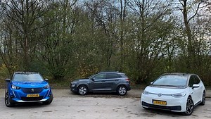 Triotest Hyundai Kona electric vs. Peugeot e-2008 vs. Volkswagen ID.3
