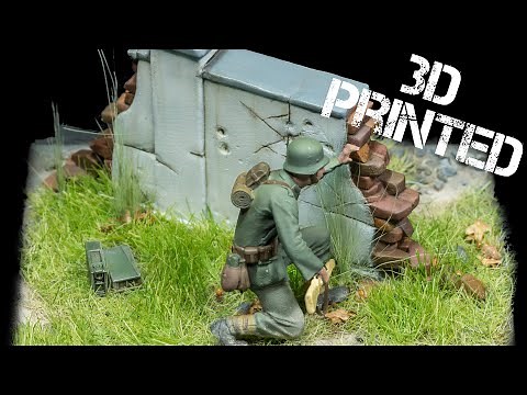 WW2 German soldier - My first 3D printed scale model