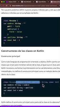 🟢 Classes in Kotlin: Get and Set and Builders - 06 - P3