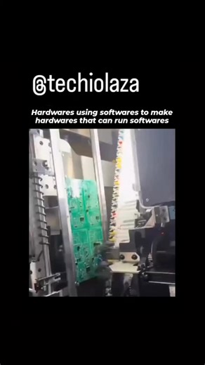 Coding💻 | Tech🛰 | Electronic Gadgets📱 on Instagram: "It’s a perfect loop in the tech world: hardware uses software to create new hardware, which then runs even more advanced software. Modern factories rely on computer programs, AI systems, and automated machines to design, cut, shape, and assemble physical components. Those finished components become the chips, processors, and devices that future software will run on. It’s like a self-building ecosystem—software helps build hardware, hardware