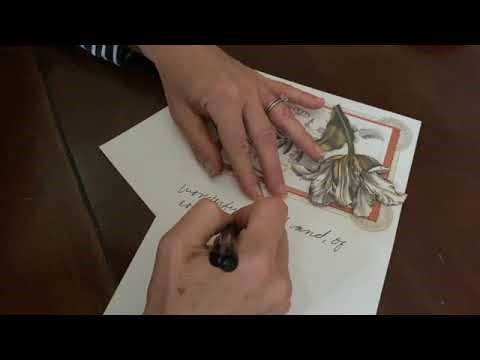 Using cursive writing in a thank you note SD 480p