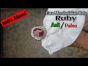 Batu Mulia Ruby Permata Asli Natural dan alami