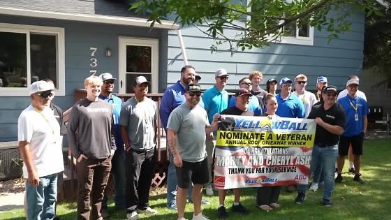 Billings veteran surprised with free roof from a local roofing and solar company