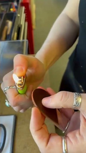 Making Leather Earrings | DIY #shorts