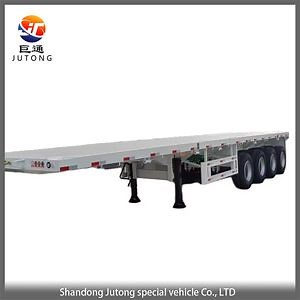 [Hot Item] Flatbed Semi Container Trailer 48 FT 20 FT Flatbed Trailer