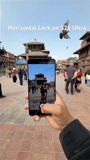 Horizontal Lock test on the new Samsung Galaxy S26 Ultra, shot straight from Patan.
