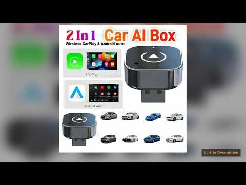 2 in 1 Smart Wireless CarPlay Android Auto Adapter USB Dongle Auto Connect Plug Play for iPhone