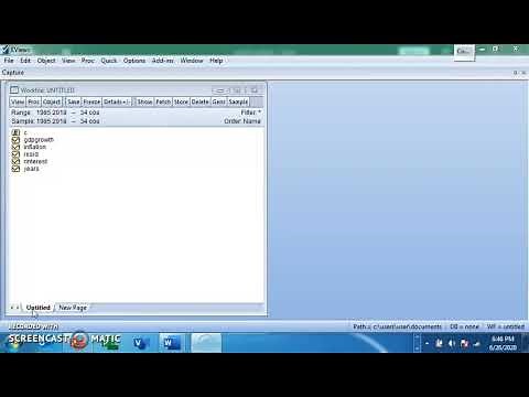 Var estimation in eviews/var at first difference #part 1