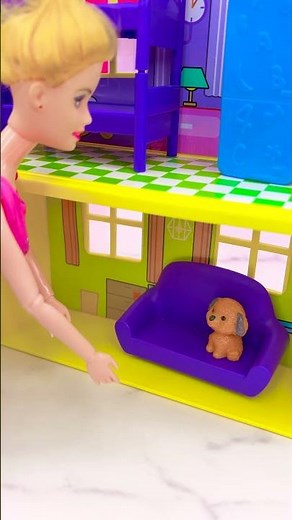 Satisfying With Unboxing Barbie Princess Bunk House Toys, ASMR Video #shorts