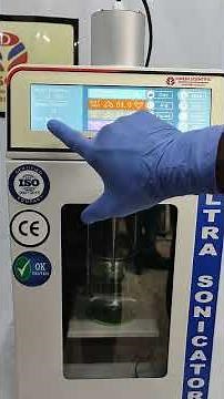 Dinesh Scientific Ultrasonic Probe Sonicator Installation and Demonstration Video