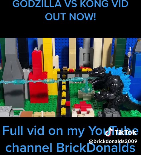 Lego Godzilla VS Kong stopmotion #lego #godzilla #king #godzillavskong #legostopmotion #stopmotion