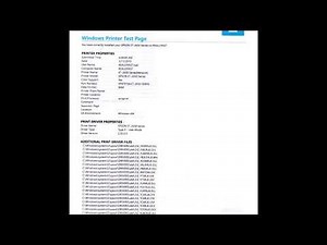 How to make a shortcut to print a test page