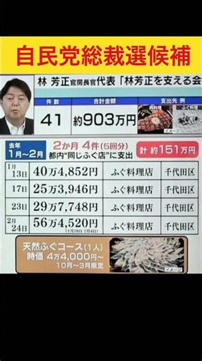 🌟62万再生🌟こんな人にできるか？#自民党 #総裁選 #林芳正 #官房長官