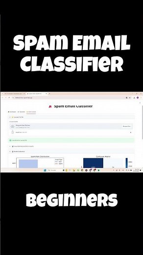 Spam Email Classifier with Python | ML Project for Beginners #spamemails #machinelearningproject