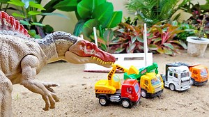 162K views · 1.3K reactions | Heavy Equipment Truck Play Dinosaur Play Car Toy Sand Play Dinosaurs Toy Play with Truck Toys | Kids Toy TV | Facebook
