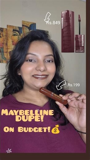 ₹199 vs ₹849 Vinyl Lipstick 😱 Maybelline Dupe Test | Insight Gloss Up Vinyl #shorts #ytshorts