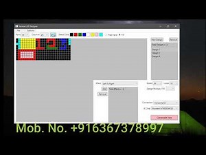 Sunrise LED Designer Software demo for Nuvoton N76E003 IC WS2811
