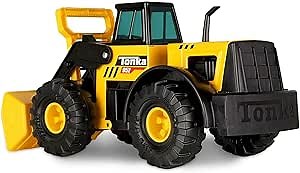 Tonka Steel Classics, Classic Front Loader– Made with Steel & Sturdy Plastic, Yellow Friction Powered, Big Construction Truck, Boys and Girls, Toddlers Ages 3+, Birthday Gift, Holiday