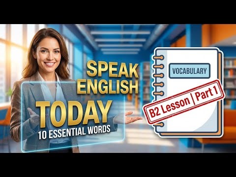 Speak English TODAY: 10 Essential Words (B2 Lesson) | Part 1