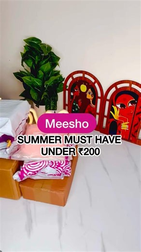 Meesho Summer Must Have☀️ Under ₹199😍#meeshohaul #summerfinds #meeshofinds#shots #shortsfeed #viral