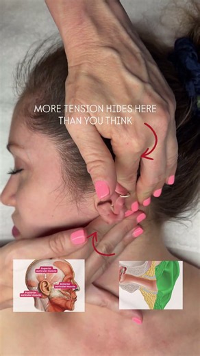 🔥 THE FACE-LIFTING AREA EVERYONE FORGETS ABOUT🔥 #facialmassage #earmassage #tmj #fasciatherapy