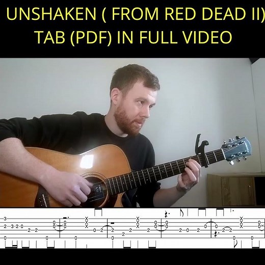 Unshaken - Red Dead Redemption 2 #guitar #fingerstylecover #readdeadredemtion2 #guitarcover