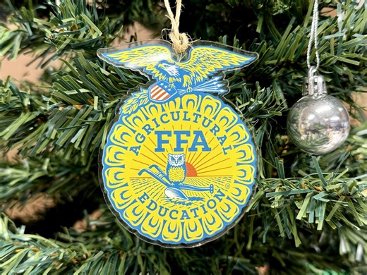 Official FFA Emblem Christmas Ornament for Students Advisors Alumni and Ag Classrooms - Etsy