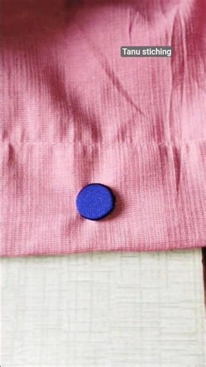 Eassy fabric button stiching tutorial 🪡✂️#sewing tips and tricks for biggners #silaisikhe #stiching