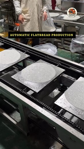 Amazing Automatic Flatbread Production Line 🫓✨ #shorts