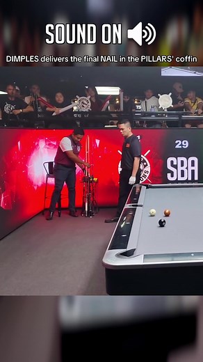 DIMPLES puts the Pillars to rest. 🪦 #SharksBilliardsAssociation #SBA #Sharks #Pool #Billiards #9ball #9ballpool