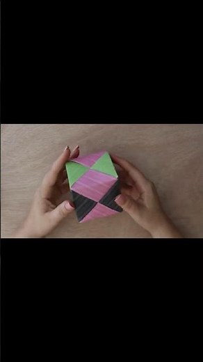 Modular Origami Cube Sonobe #shorts